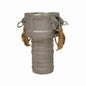 Global Type C Cam and Groove Coupler, 6 in, Female Coupler x Hose Shank, Aluminum