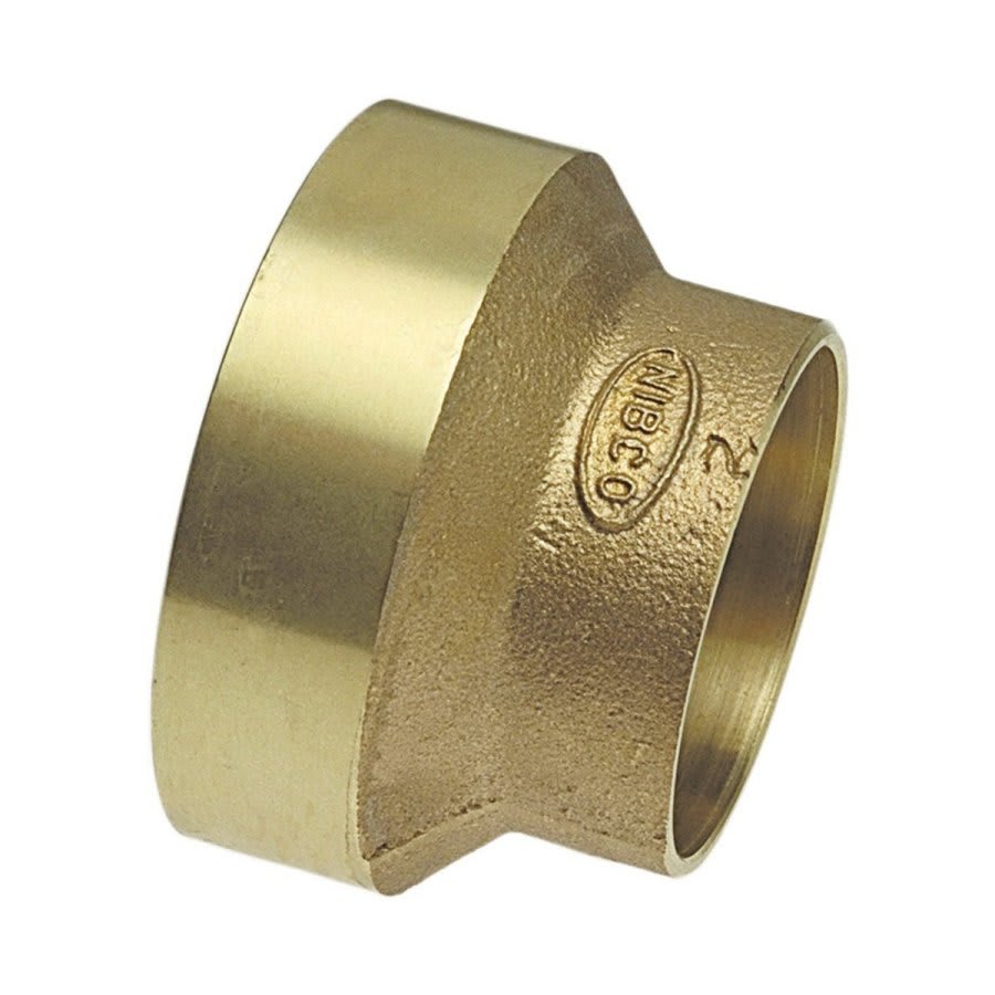 DWV Reducer Coupling, 4 x 3 in, C, Copper