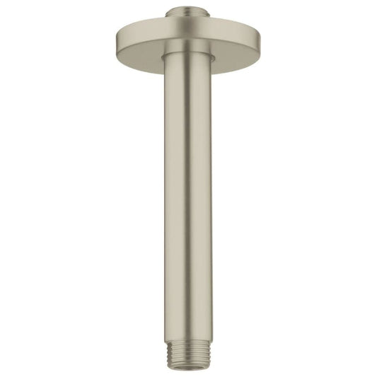 6" Ceiling Shower Arm with Flange and 1/2" Threaded Connection