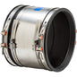 Shielded Transition Coupling, 6 x 5 in, Rubber/Stainless Steel
