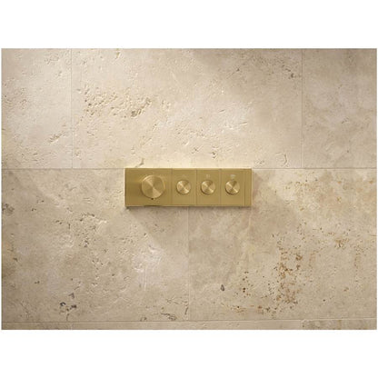 Anthem Three Function Thermostatic Valve Trim Only with Single Knob Handle, Integrated Diverter, and Volume Control - Less Rough In