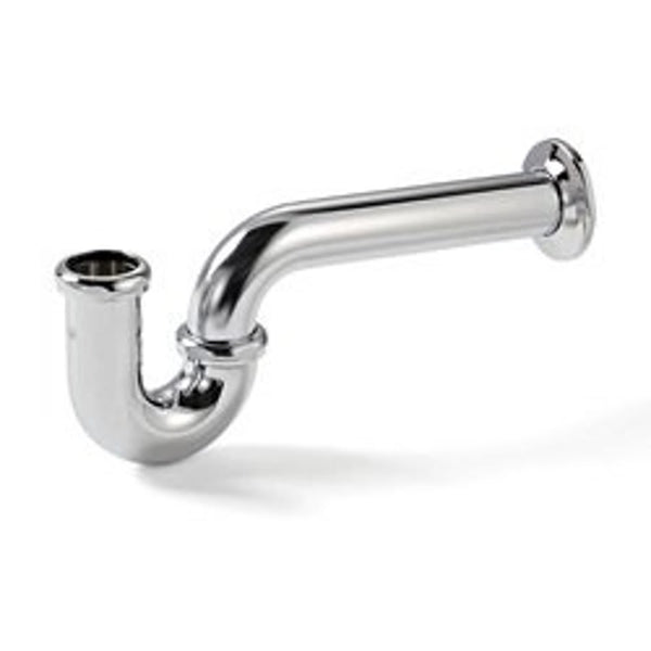 Tubular P-Trap, 1-1/4 x 1-1/2 in, 17 ga, Polished Chrome