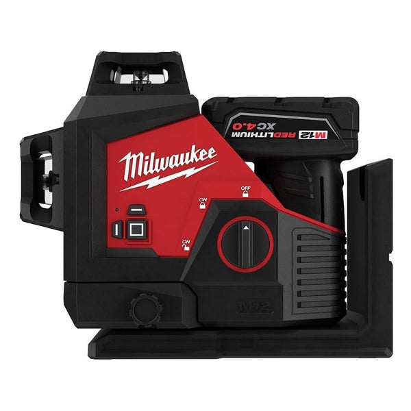 M12™ 360 deg Automatic Cordless Self Leveling 3-Plane Laser, 12 V, M12™ REDLITHIUM™ 4.0 XC Battery