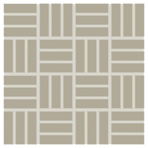 Color Wheel Mosaic Matte Architectural Gray Straight Joint 2X2 Matte