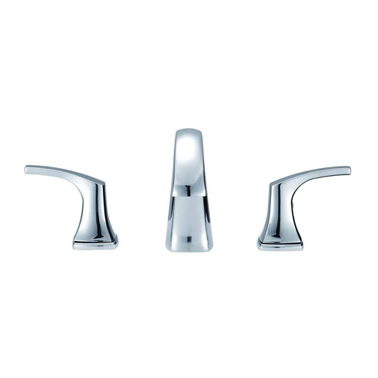 Vaughn® Widespread Lavatory Faucet, ADA, 2 Handle, 3-Hole, 1.2 gpm, Polished Chrome