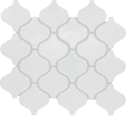 Color Wheel Retro Arctic White Chevron 2X3 Glossy