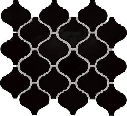 Color Wheel Retro Black Chevron 2X3 Glossy