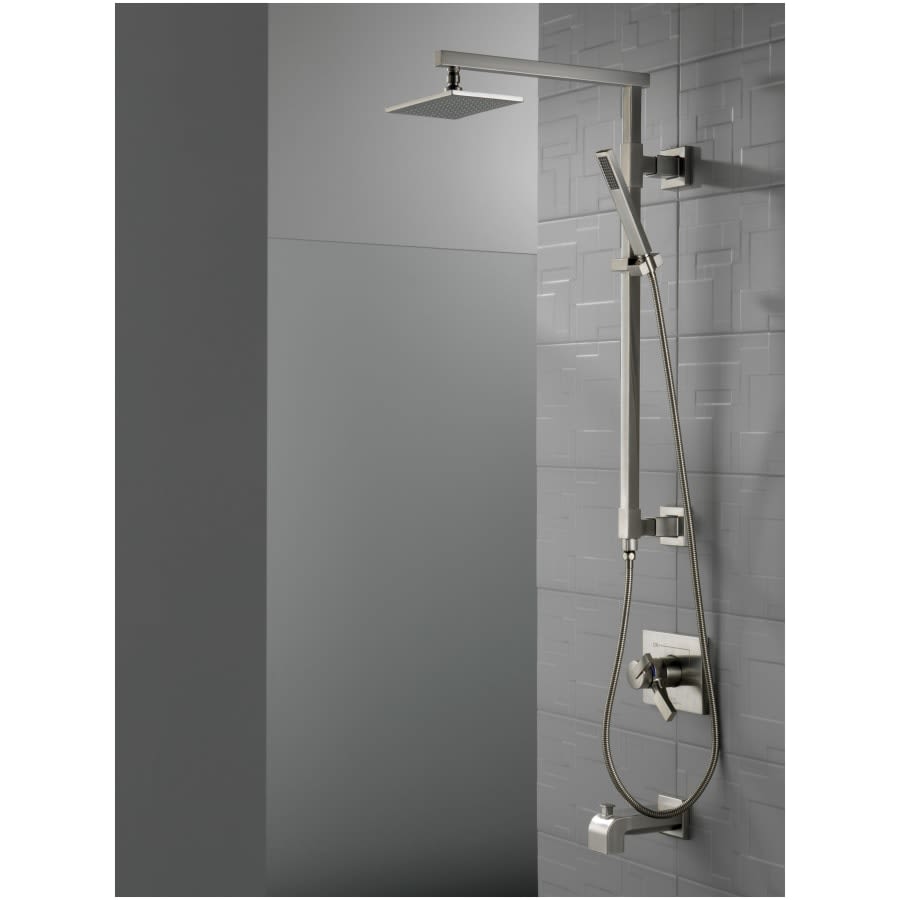 Emerge 26" Angular Shower Column with Hose and Integrated Diverter - Less Shower Head and Hand Shower