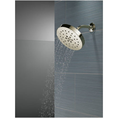 Universal Showering Components 1.75 GPM Multi Function Rain Shower Head with Touch-Clean and H2Okinetic Technology