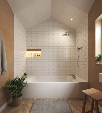 Grayley Alcove Bathtub - 60W x 22H x 36D
