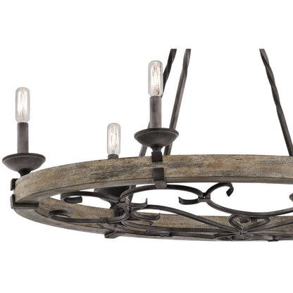 Taulbee 6 Light 36" Wide 1 Tier Chandelier