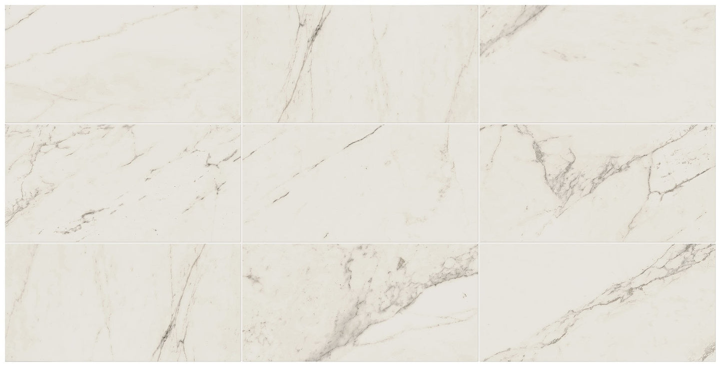 Block White Rectangle 24X48 Matte