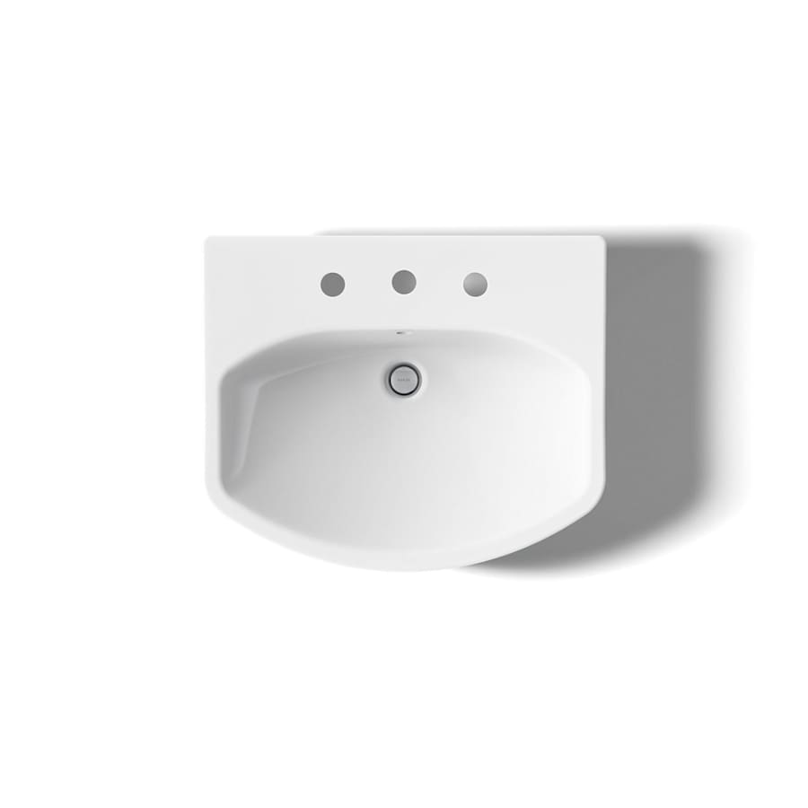 Cimarron 21" Pedestal Bathroom Sink with 3 Holes Drilled and Overflow