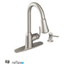 Bayhill Pullout Spray High-Arc Kitchen Faucet with Reflex Technology - Includes Soap Dispenser