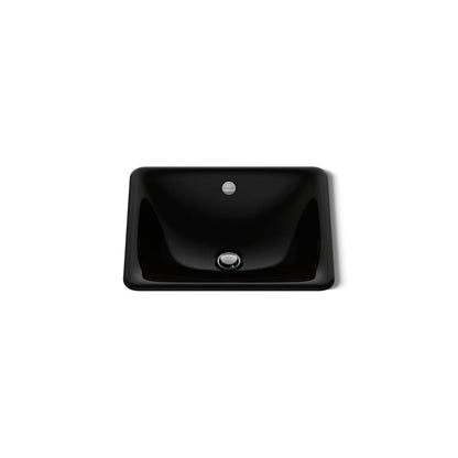 Iron Plains 18-9/16" Drop In Enameled Cast Iron Bathroom Sink with Overflow