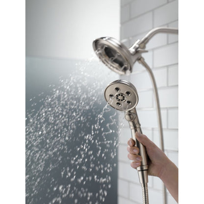 Universal Showering 2.5 GPM Multi Function 2-in1 In2ition Shower Head and Hand Shower with Magnetic Docking and H2Okinetic Technology