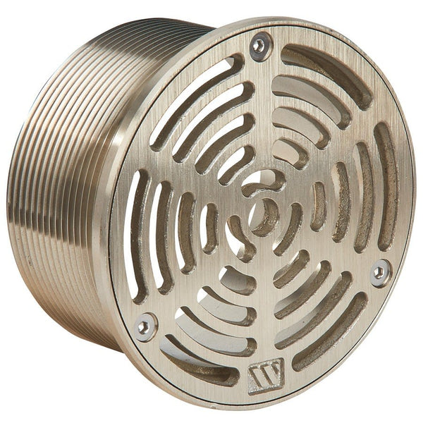 A5 Floor Drain Top, 5 in, Round, Nickel Bronze