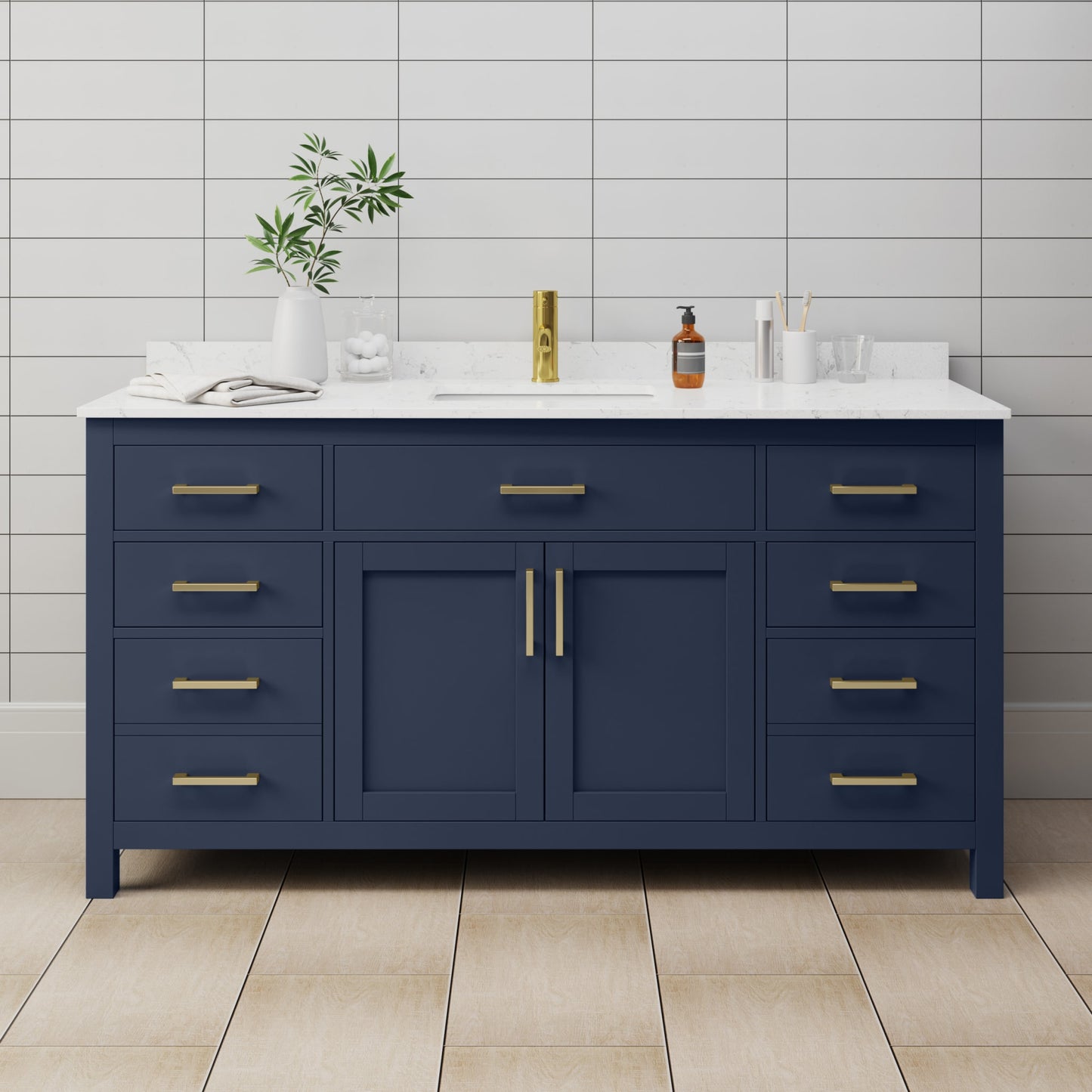 Beckett Single Bathroom Vanity - 66W x 35H x 22D