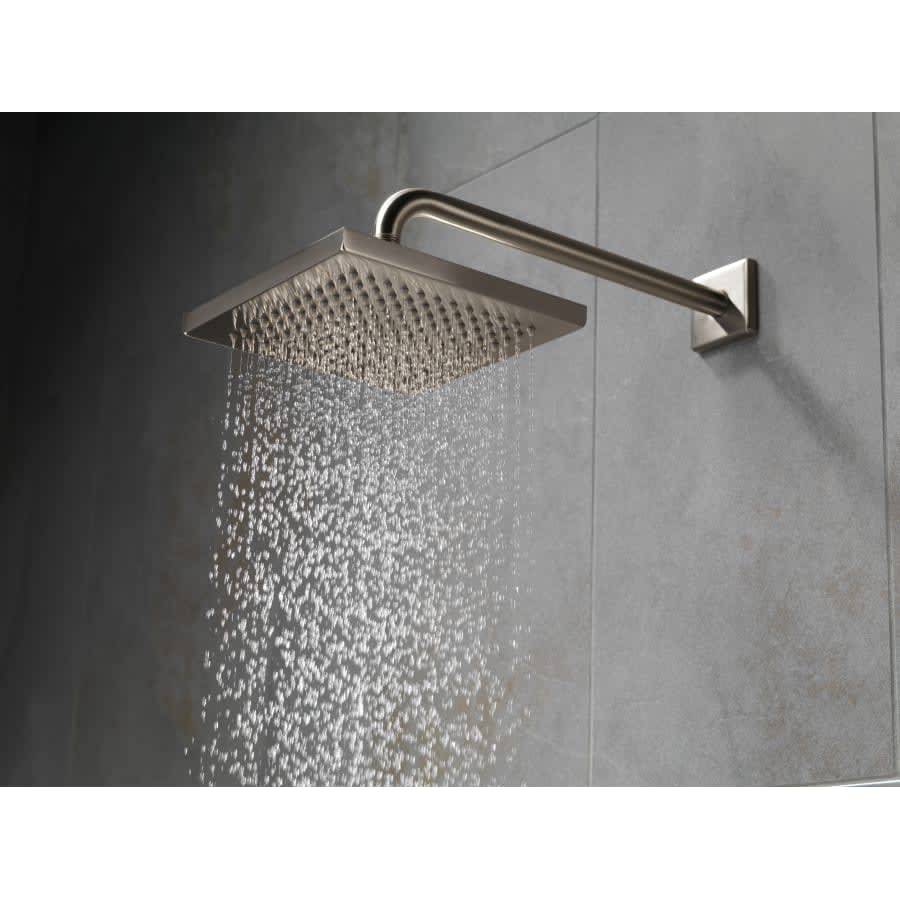 2.5 GPM 8" Wide Rain Shower Head with Shower Arm, Flange and Touch-CleanÂ® Technology - Limited Lifetime Warranty