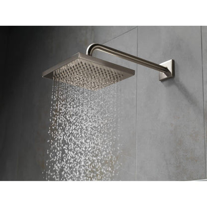 2.5 GPM 8" Wide Rain Shower Head with Shower Arm, Flange and Touch-CleanÂ® Technology - Limited Lifetime Warranty