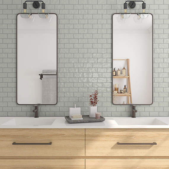 Artezen Ideal Gray Herringbone 2X4 Glossy