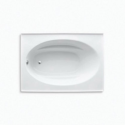 Windward® Alcove Tub, 60 x 42 x 21 in, End Drain, White