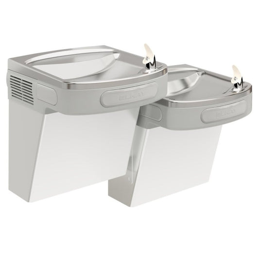 Versatile Wall Mount Bi-level ADA Cooler Non-Filtered Refrigerated Stainless