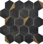 NERO MARQUINA HEXAGON 12X13 MOSAIC