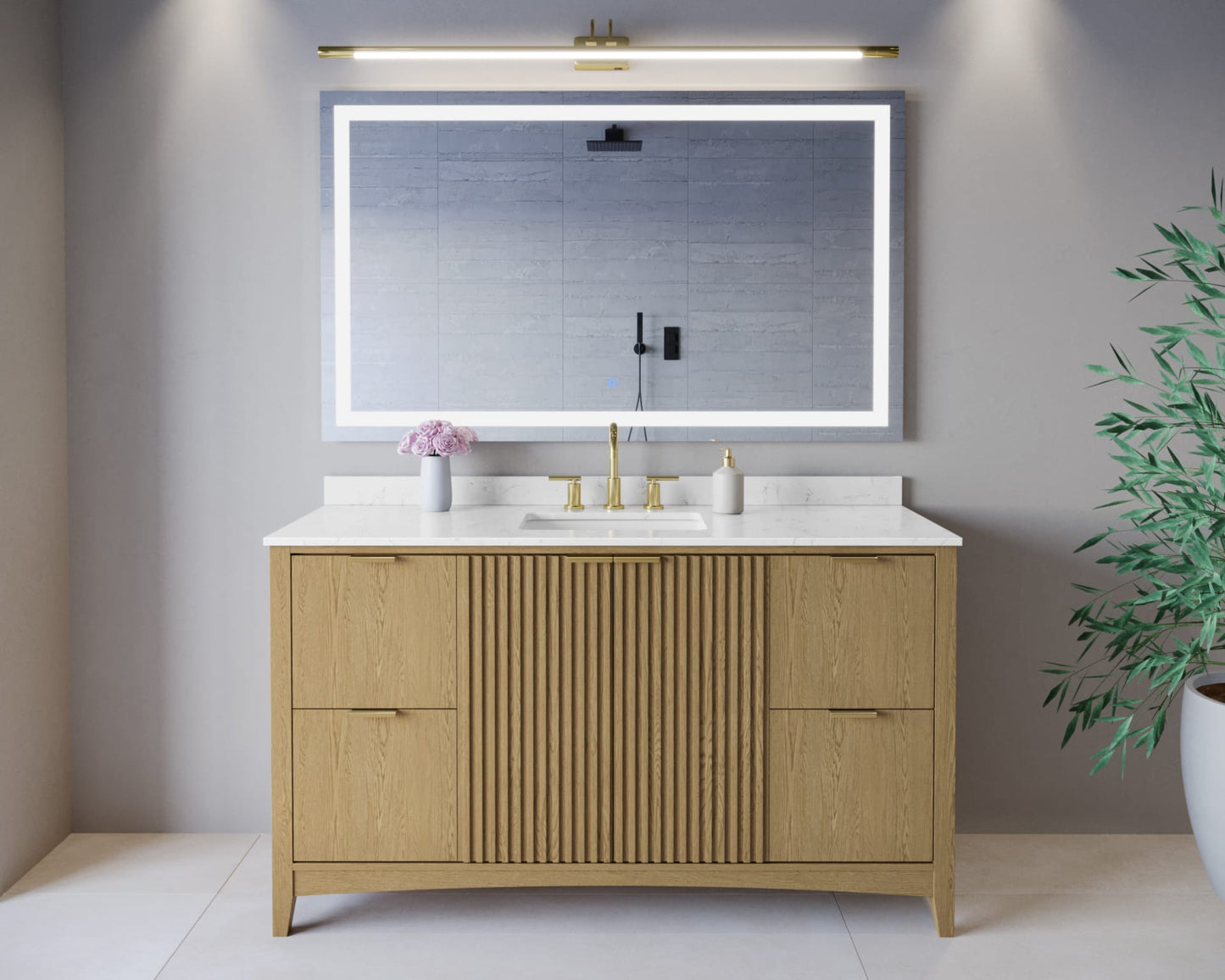 Palmilla Single Bathroom Vanity - 60W x 35H x 22D