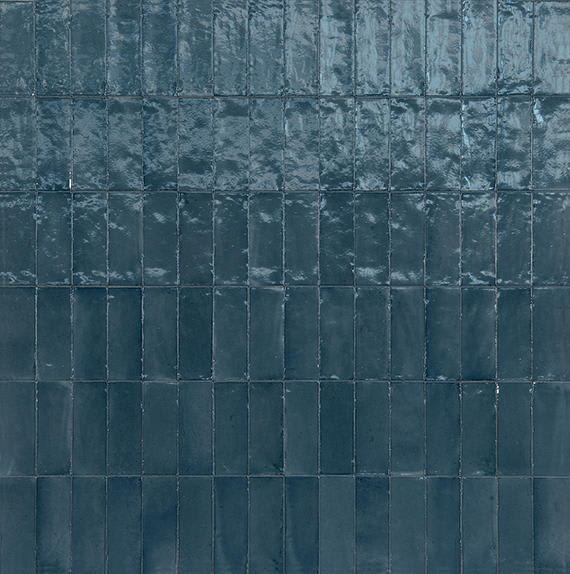 Rice Blu Rectangle 3X8 Glossy