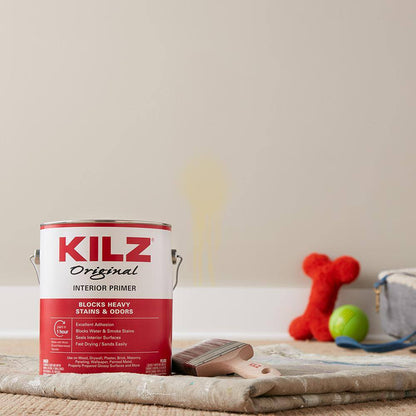 KILZ Original 5 Gal. White Oil-Based Interior Sealer, Primer, and Stain Blocker