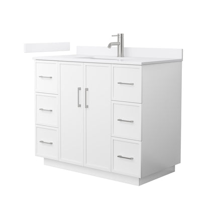 Elan Single Bathroom Vanity with Toe Kick - 42W x 35H x 22D