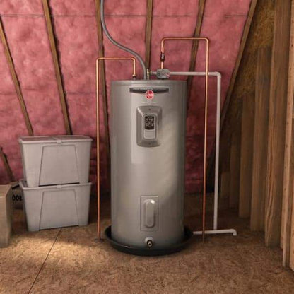 Gladiator 40 Gal. Medium 12 Year 4500/4500-Watt Smart Electric Water Heater with Leak Detection and Auto Shutoff