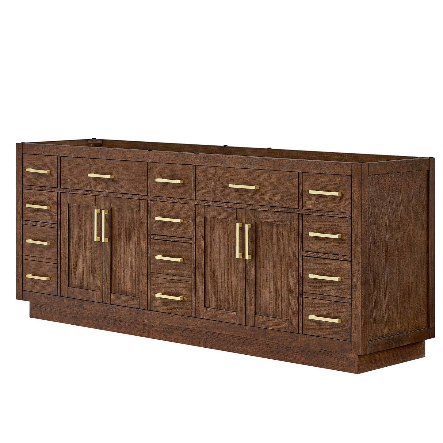 Beckett Double Bathroom Vanity with Toe Kick - 83W x 34.25H x 21.5D