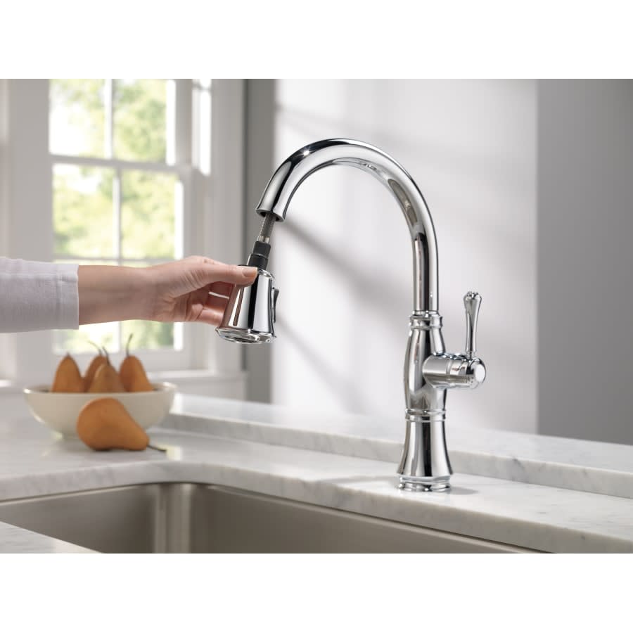 Cassidy Pull-Down Kitchen Faucet with Magnetic Docking Spray Head and ShieldSpray - Includes Lifetime Warranty