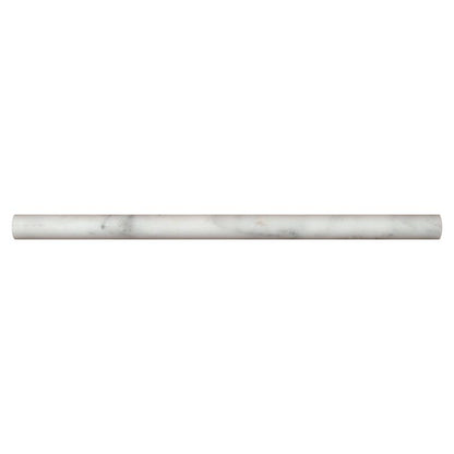 Arabescato Cararra 3/4x3/4x12 Honed Pencil Molding