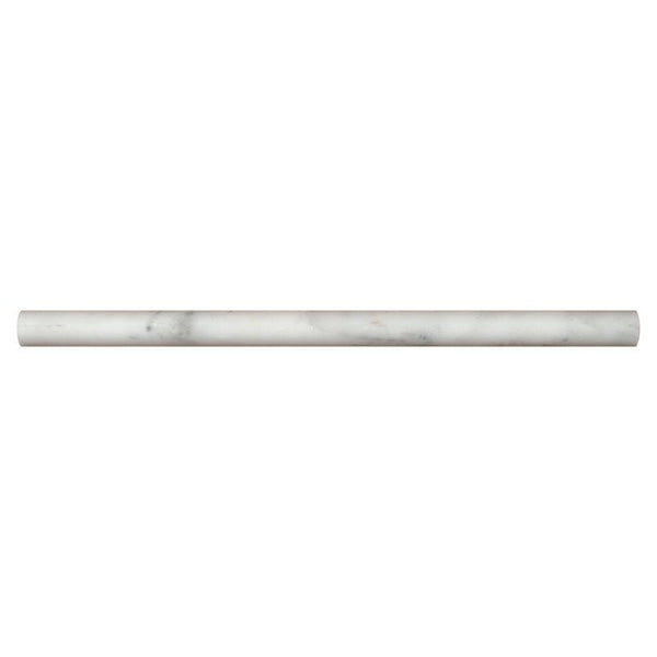 Arabescato Cararra 3//4x12 Honed Pencil Molding
