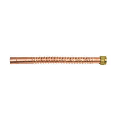 Corrugated Water Heater Flex, 3/4 in, FNPT x C, 24 in L, Copper