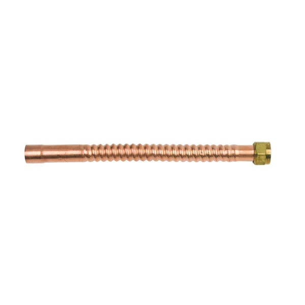 Corrugated Water Heater Flex, 3/4 in, FNPT x C, 24 in L, Copper