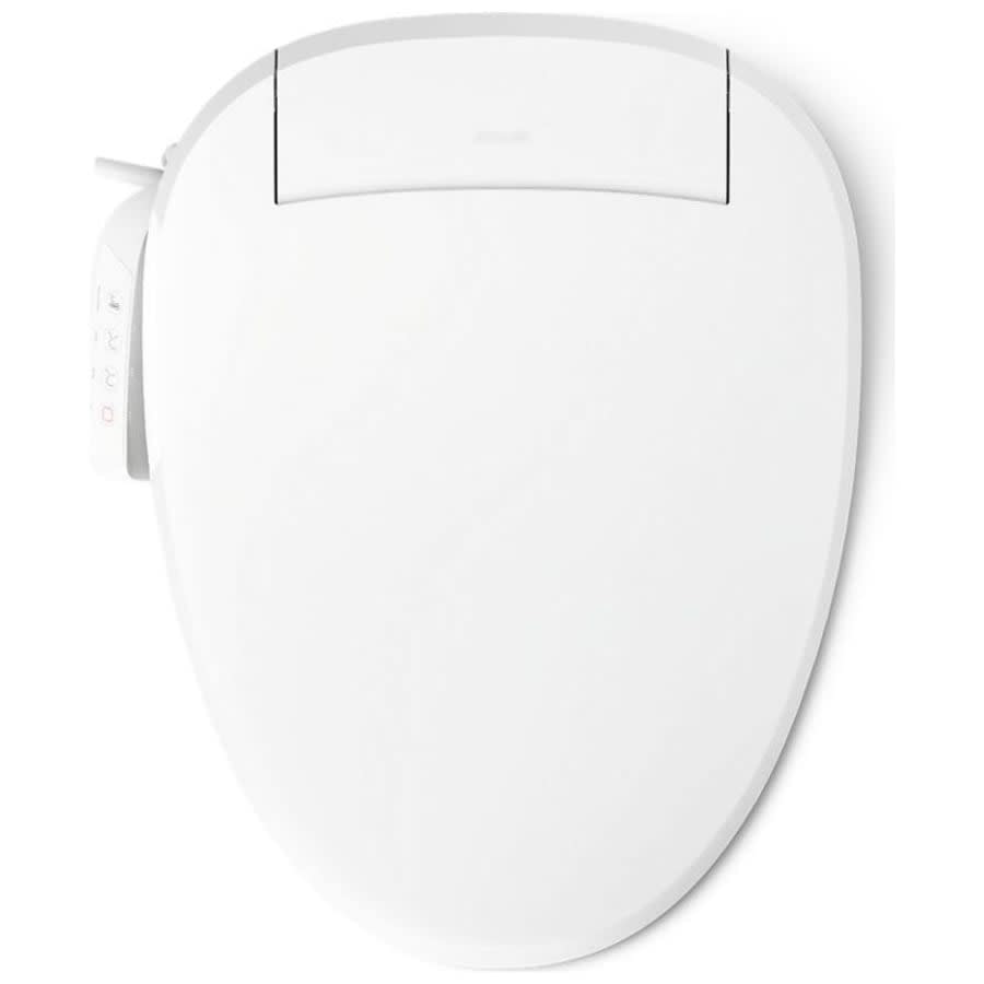 PureWash E525 Elongated Bidet Seat with Continuously Heated Water, Automatically UV Light Self-Cleaning Stainless Steel Wand, Front and Rear Wash Modes, Adjustable Water Temperature and Pressure, Quiet-Close, and Quick-Release Technologies