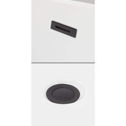 Grayley 60 in. L x 32 in. W Acrylic Right Hand Drain Rectangular Alcove Bathtub in White with Matte Black Trim