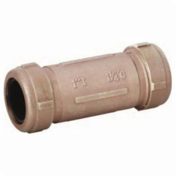 Long Compression Coupling, 1/2 x 3/4 in, IPS x CTS, Brass