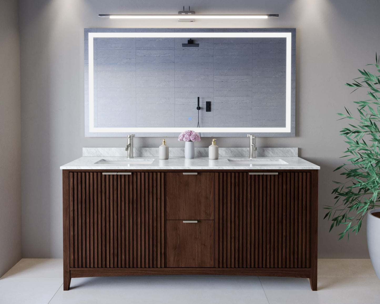 Palmilla Double Bathroom Vanity - 72W x 35H x 22D