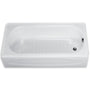 New Solar 60" x 30" Three Wall Alcove Bathtub with Right Hand Outlet