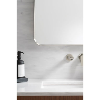 Essential 34-1/16" x 22-1/16" Rectangular Flat Framed Accent Mirror