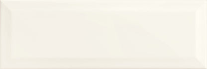 Hawthorne Refined White Rectangle, Bevel 10X14 Glossy