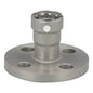 Flat Face Flange, 1-1/4 in, Press, 4-5/8 in OD, 4 Bolt Holes, 150 lb, Carbon Steel