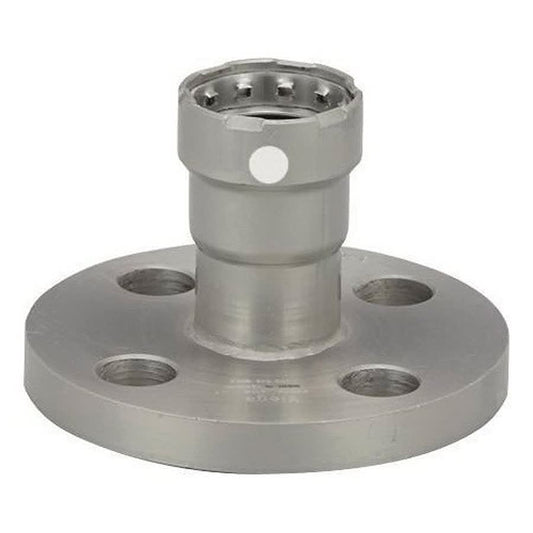 Flat Face Flange, 1-1/2 in, Press, 5 in OD, 4 Bolt Holes, 150 lb, Carbon Steel
