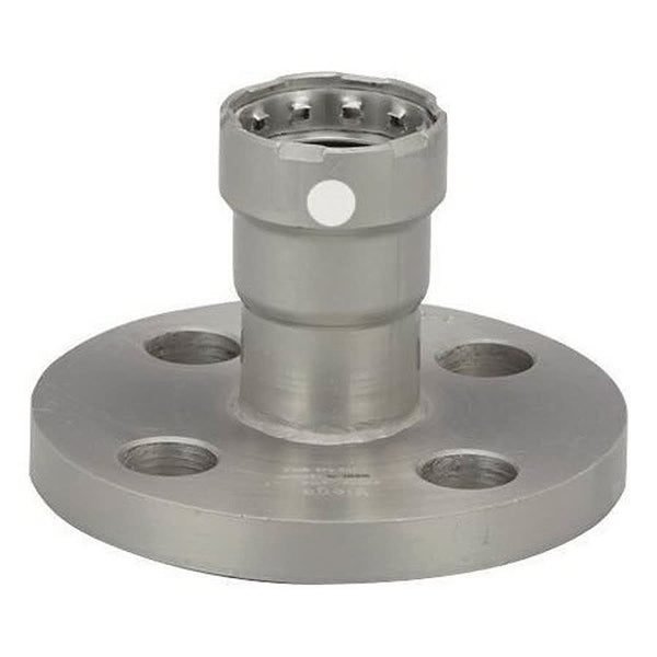Flat Face Flange, 1-1/2 in, Press, 5 in OD, 4 Bolt Holes, 150 lb, Carbon Steel