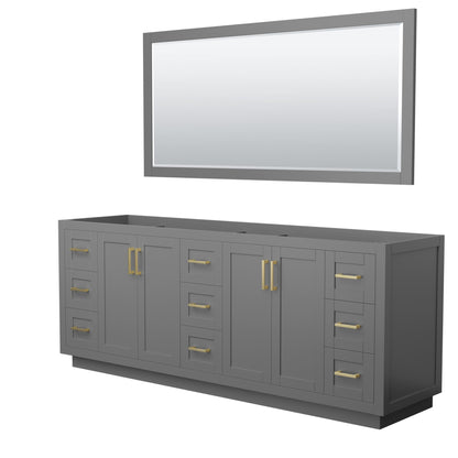 Miranda Double Bathroom Vanity - 83.25W x 33H x 21.75D